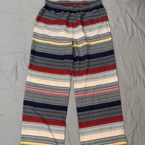 Vince Camuto Red and Black Patterned Pants